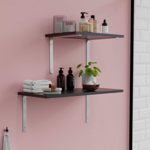 Équerre emboutie aluminium "Adelie" P. 300 x H. 250 mm