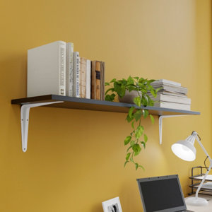 Équerre emboutie blanc P. 200 x H. 250 mm