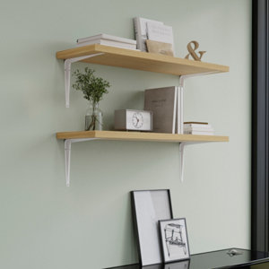 Équerre emboutie blanc P. 300 x H. 350 mm