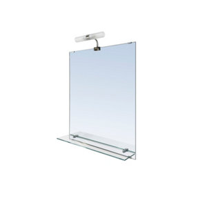 Miroir LED "Clarach" L. 50 x H. 60cm