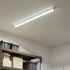 Reglette led 5600 lm polycarbonate 150cm gris "Abelie"