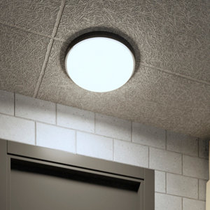 Applique led intégrée noir 1200 lm 35cm "Iliania"