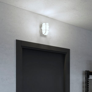 Hublot en applique murale blanc 60 W E27 "Jaline"