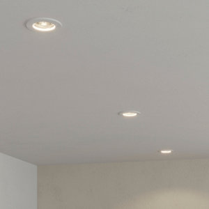 3 spots encastrables GU10 blanc