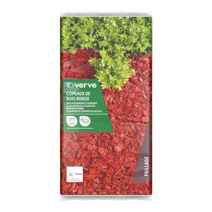 Copeaux de bois rouge, Ep. 50 mm  - 70 L