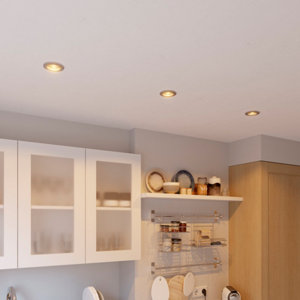 3 spots encastrables GU10 345lm 2700k gris "Odelis"