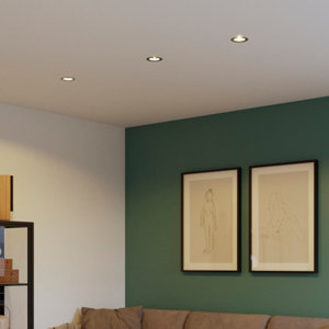 3 spots led encastrables 420 lm dimmable nickel "Fauvel"