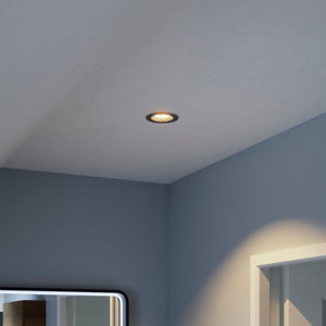 Spot encastrable GU10 argent effet nickel "Ladislas"