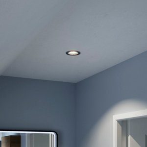 Spot encastrable GU10 argent effet nickel "Ladislas"