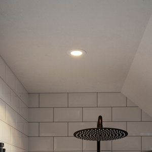 Spot led intégrée 345 lm IP 65 blanc "Raisene"