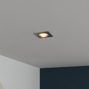 Anneau spot à encastrer GU10 diam. 8,5 cm nickel "Abelar"