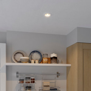 Anneau pour spot encastrer métal blanc