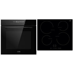 Lot plaque à induction 4 zones + Four pyrolyse 72 L