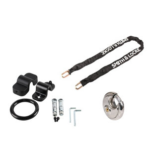 Kit de sécurité 2 roues à clef, en acier avec ancrage.