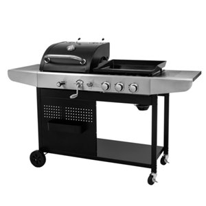Barbecue à gaz et plancha