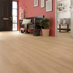 Sol stratifié à clipser aspect  bois brut  "El mina natural" L. 138,3 x l. 19,3 cm x Ép. 10 mm