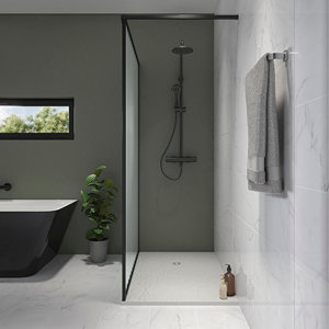 Plinthe "PUNE MARBRE" blanc 7,5 x 60 cm