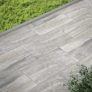 Carrelage de sol extérieur "Tundra" aspect bois - l. 30 x L. 61 cm