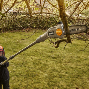 Elagueuse 20 cm sur perche sans fil + batterie 18 V