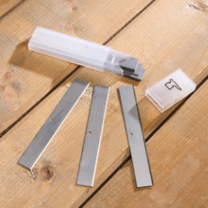 Lot de 10 lames grattoir 100mm en acier carbone