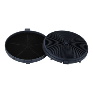 2 filtres à charbon pour hotte "CARBFLT150" - 17 x 120 x 120 mm