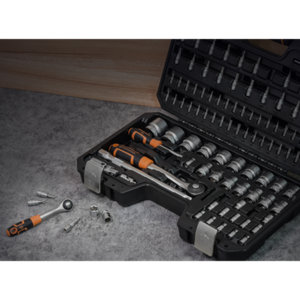 Coffret douilles 1/2" et 1/4" 106 pièces