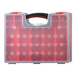 Lot de 2 organiseurs de 20 godets amovibles - Dim. : 42 x 33 x 6 cm.