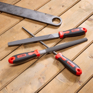 Lot de 3 limes double faces pour acier et matériaux durs