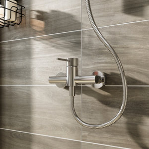 Mitigeur douche mécanique EDELIE finition chromée, cartouche céramique 35 mm, débit 28,8 L/h