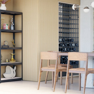 Etagère en bois/métal "Teira" 5 tablettes H. 179 x L. 75 x P. 35 cm