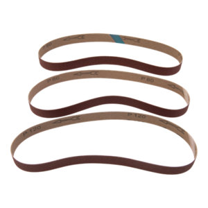 Lot de 3 bandes abrasives - Grains P60, P80 et P120