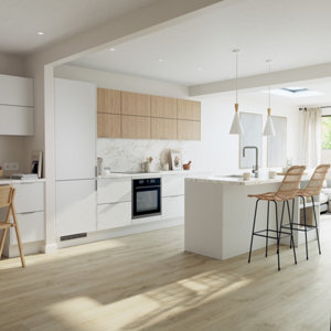 Plinthe "Chia" chêne clair l.240 x h.15 cm