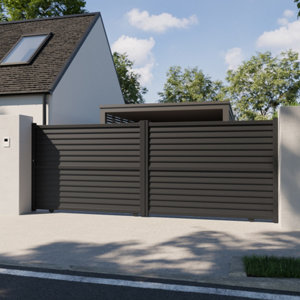 Portail aluminium coulissant Celtis 4m25