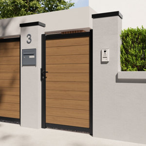 Portillon marron Delfis 1m