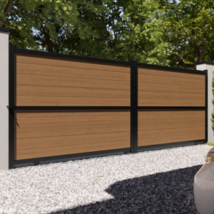 Portail composite coulissant Delfis 4m25