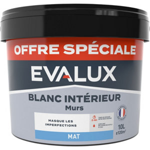 Peinture blanche intérieure 10 L mat