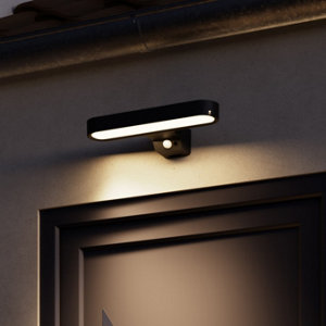 Applique solaire avec détecteur noir
