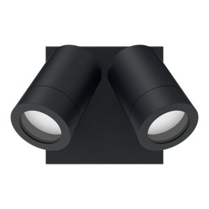 Applique murale double Tiarela gu10 noir