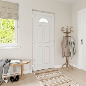 Porte entrée PVC blanc 215 x 80 cm droite "Dilys"