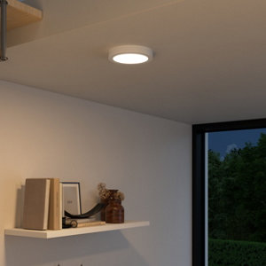 Plafonnier LED intérieur rond blanc "AIUS"