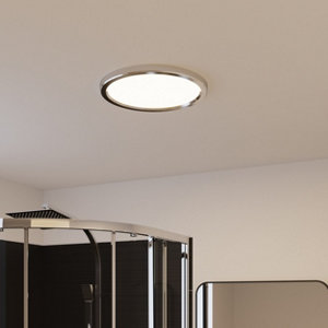 Plafonnier de salle de bain chromé 30 CM "ANATA"