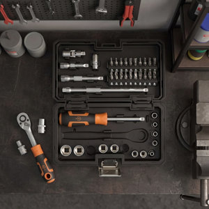 Coffret douilles 1/4 40 pièces