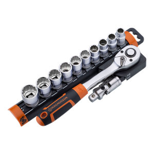 Kit de douilles + cliquet 1/2, 13 pièces