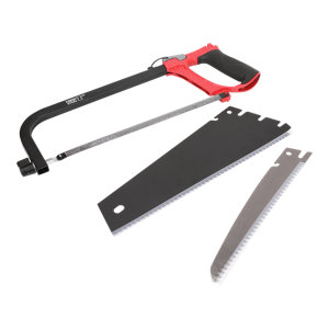 Scie à main 3 en 1 + 4 lames