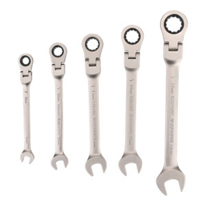 Lot de 5 cles cliquet articule