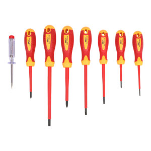 Lot de 7 tournevis isolées + testeur