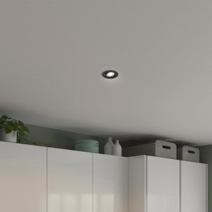 5 spots led encastrables orientables D. 8,2 cm noir 345 lumens 4000 k