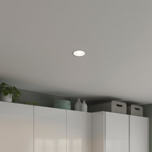 5 spots encastrables orientables D.85 mm, GU10 blanc 350 lm 4000 K