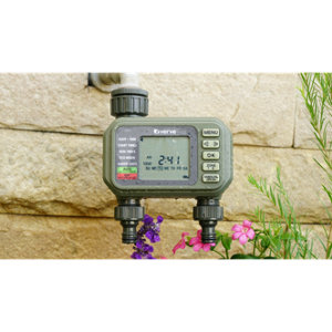 Programmateur d’arrosage électronique 2 zones avec écran LCD