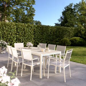 Table aluminium blanche Camalis